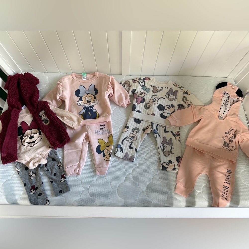 Disney Minnie Mouse Baby Girl Outfits Size 6-9 Months